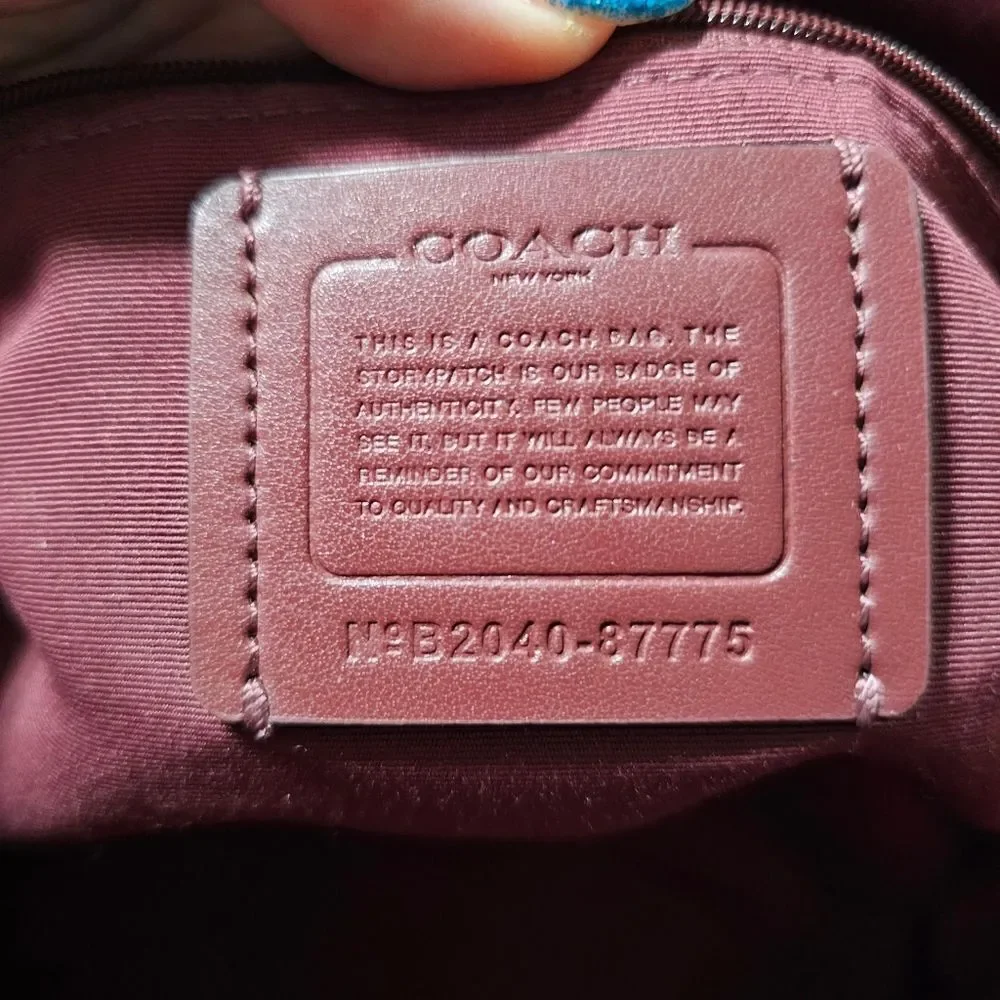 Coach Ava Chain Tote in Pebbled Leather